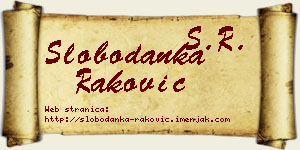 Slobodanka Raković vizit kartica